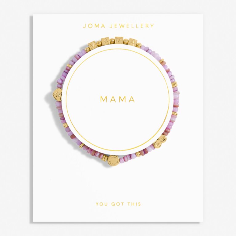 Happy Little Moments 'Mama' Bracelet In Gold Plating