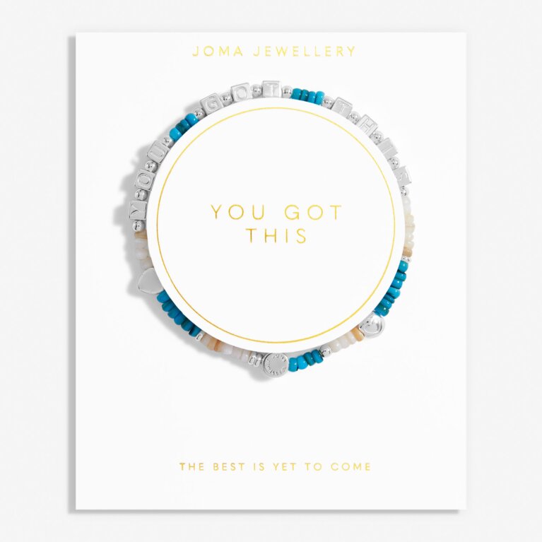 Happy Little Moments 'You Got This' Bracelet In Silver Plating