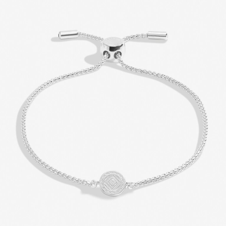 Mini Charms Coin Bracelet In Silver Plating