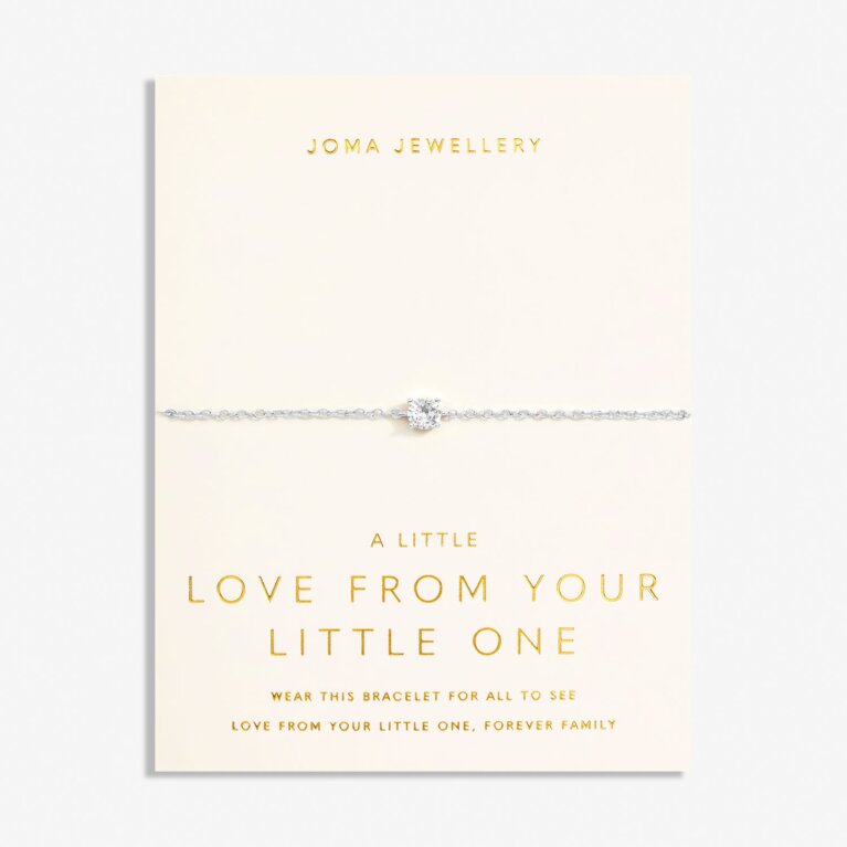Love From Your Little Ones 'One' Bracelet In Silver Plating