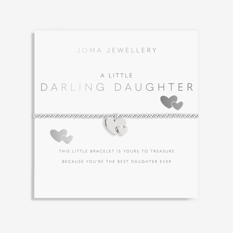 Children's A Little 'Darling Daughter' Bracelet In Pale Purple