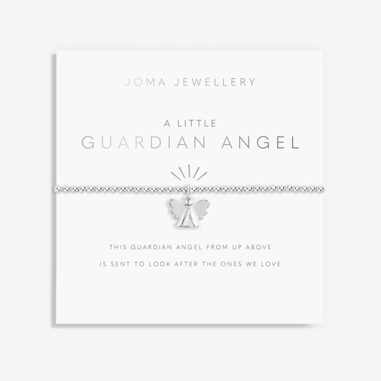 Children's A Little 'Guardian Angel' Bracelet In White
