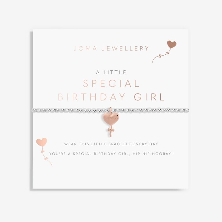 Children's A Little 'Special Birthday Girl' Bracelet