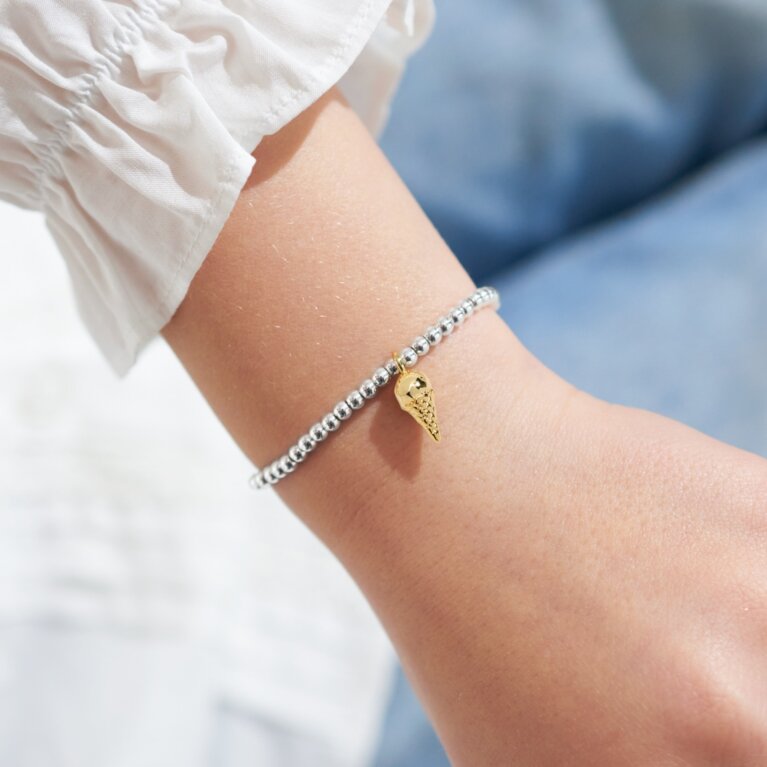 Children's A Little 'Hello Sunshine' Bracelet in Silver Plating And Gold Plating