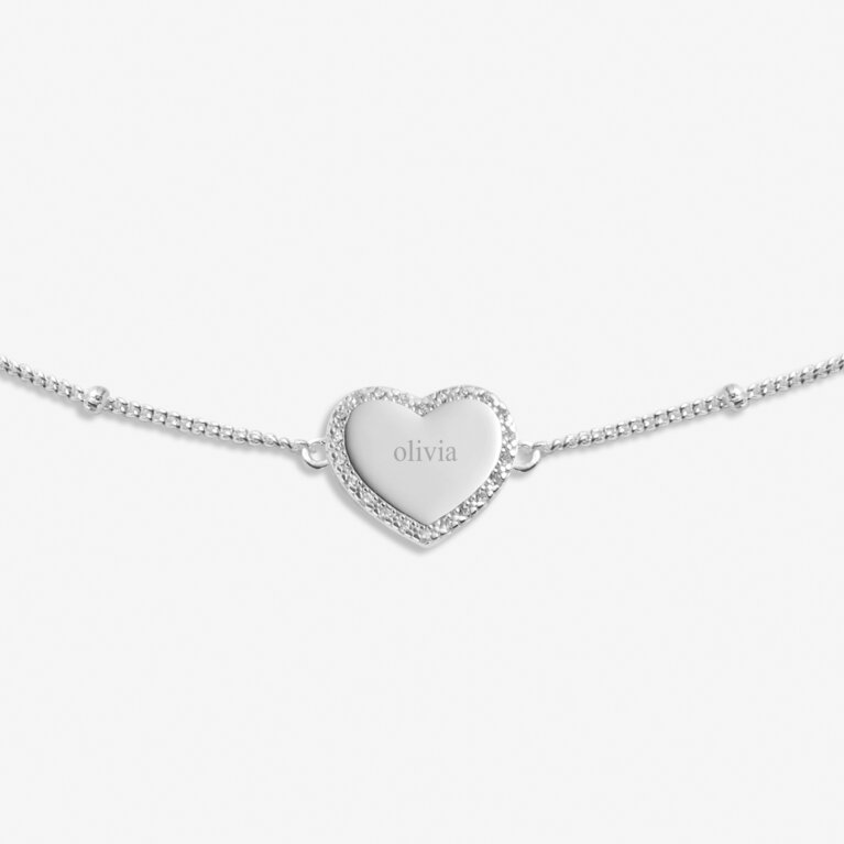 Sterling Silver 'I Love You' Bracelet