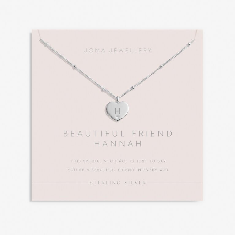 Sterling Silver 'Beautiful Friend' Necklace