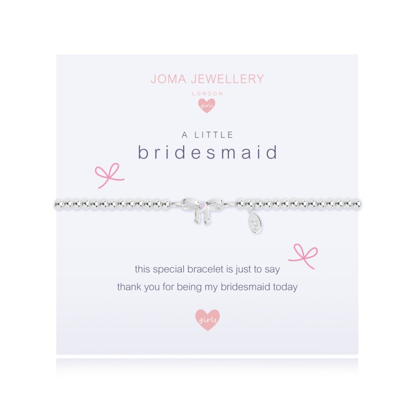 Joma Jewellery a little Will You Be My Bridesmaid bracelet 