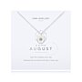 August A Little Birthstone Necklace