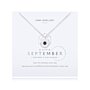 'September' A Little Birthstone Necklace