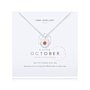 'October' A Little Birthstone Necklace