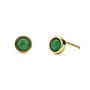 Bohemia 'Green Agate' Stud Earrings