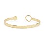 Riviera Mother Of Pearl Hammered Bangle
