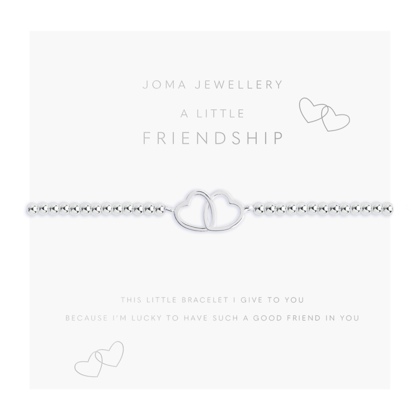 JOMA JEWELLERY a little FRIENDS FOREVER - pink friendship bracelet - silver  bracelet - Ladies from Sandersons Department Stores UK