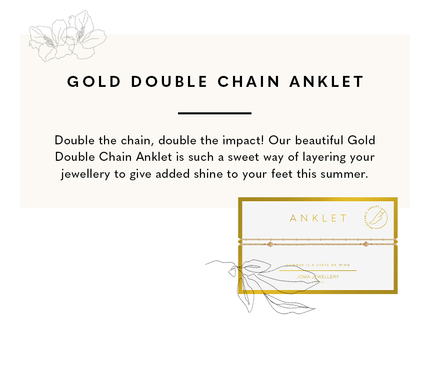 Gold Double Chain Anklet